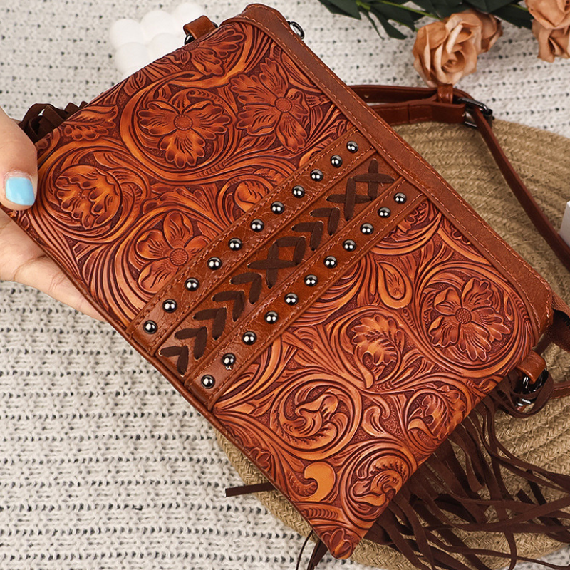 Boho Charm Women’s Tassel Crossbody Bag