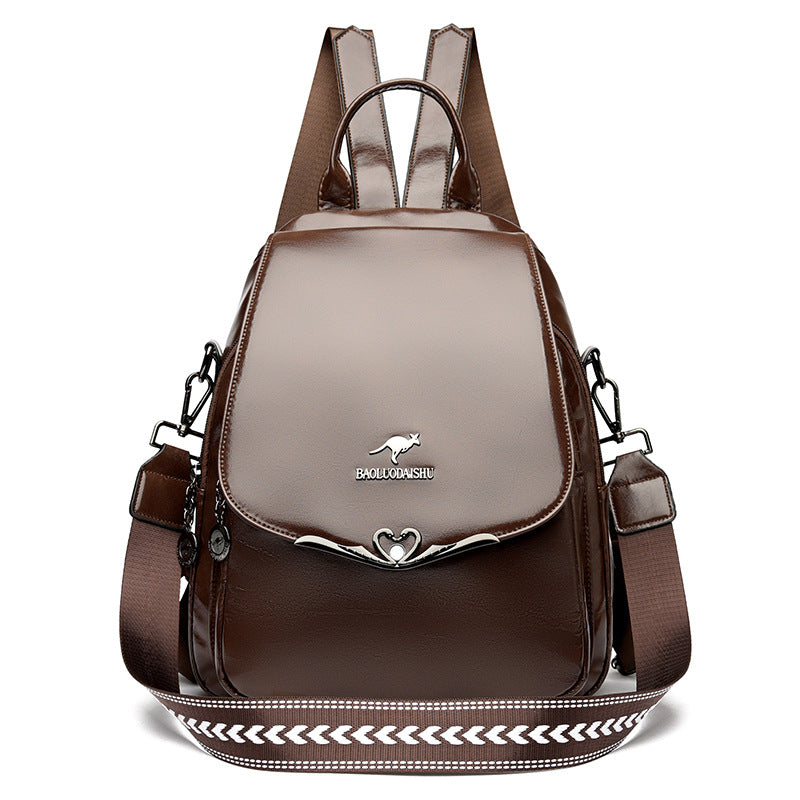 Soft Leather Large Capacity Women’s Backpack