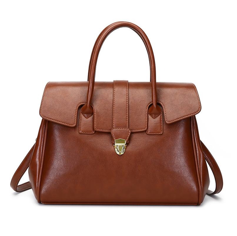 Retro Leather Large Capacity Handbag