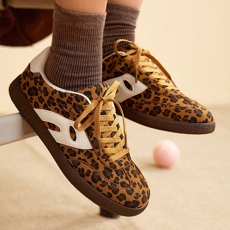 Leopard Luxe Flat Sneakers
