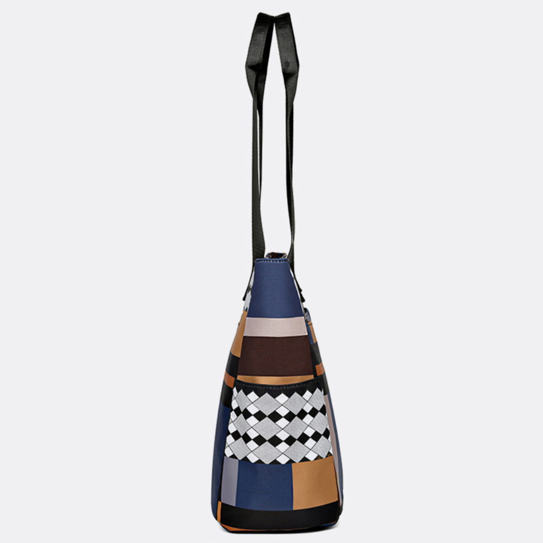 Luxe Contrast Tote Bag