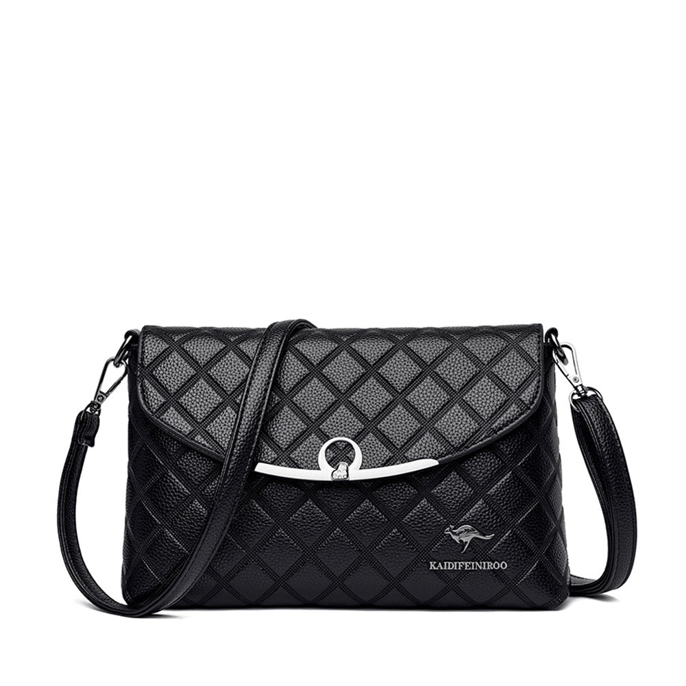 Rhombus Charm Crossbody Bag