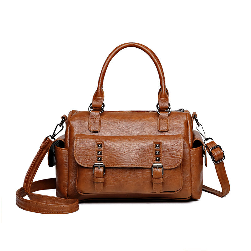 Retro Large Capacity  Shoulder Crossbody Bag