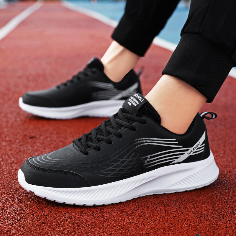 Men’s Winter Guard Leather Athletic Runner Shoes