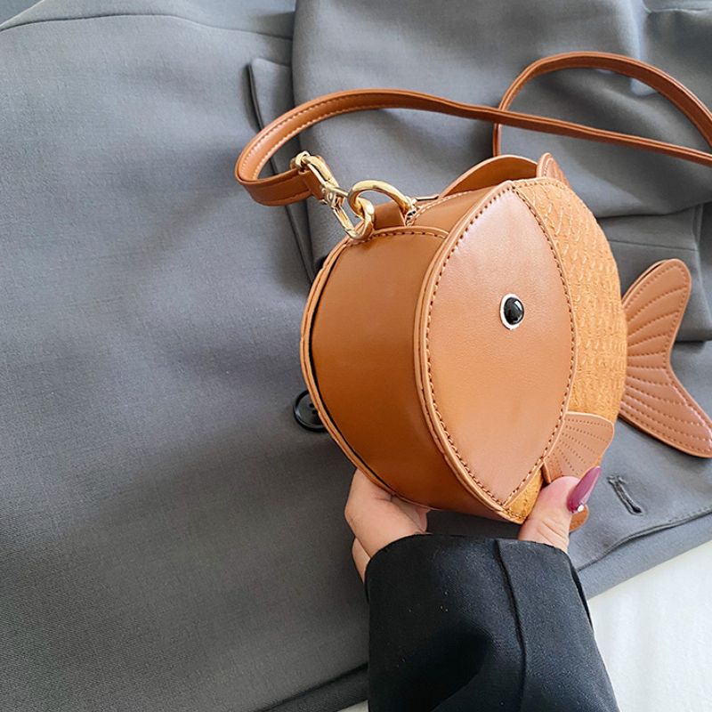 Playful Finley Women’s Cartoon Fish Crossbody Bag