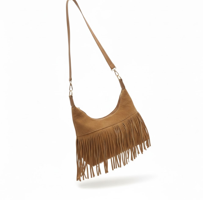 Sierra Fringe Hobo Shoulder Bag