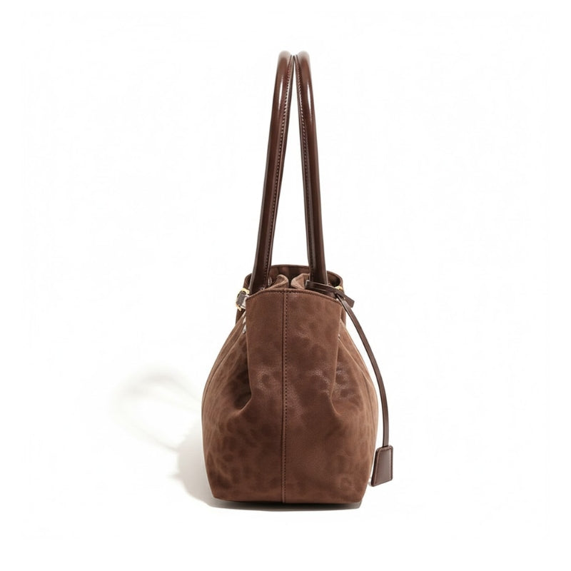 Casual Large Capacity Leopard Print Shoulder Bag