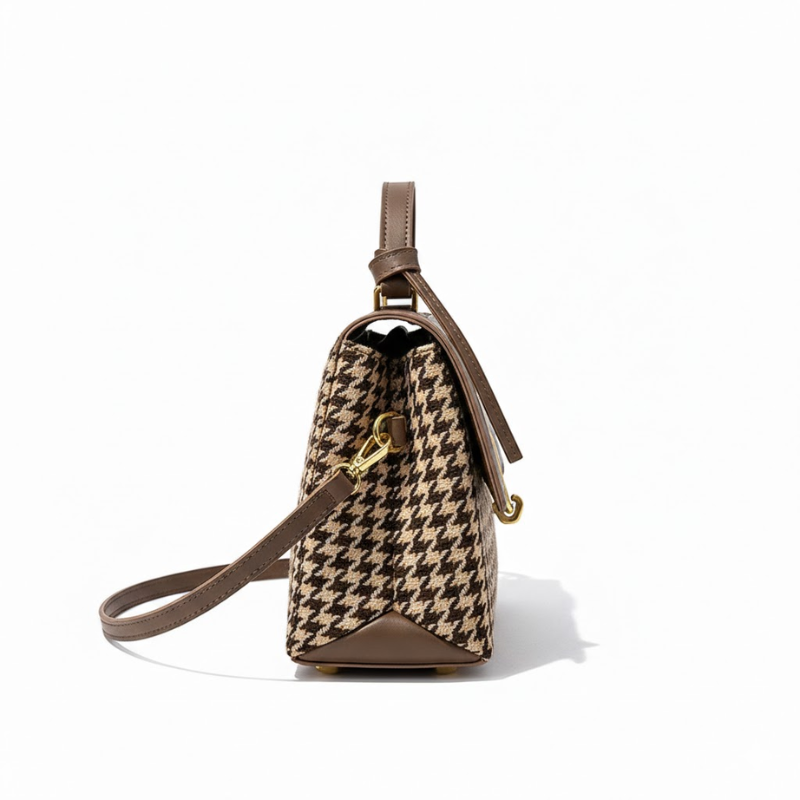 Vintage Houndstooth Handbag
