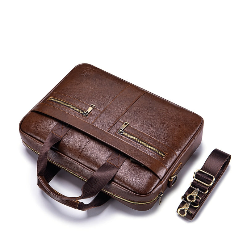 Premium Leather Finish Professional Briefcase Laptop Bag