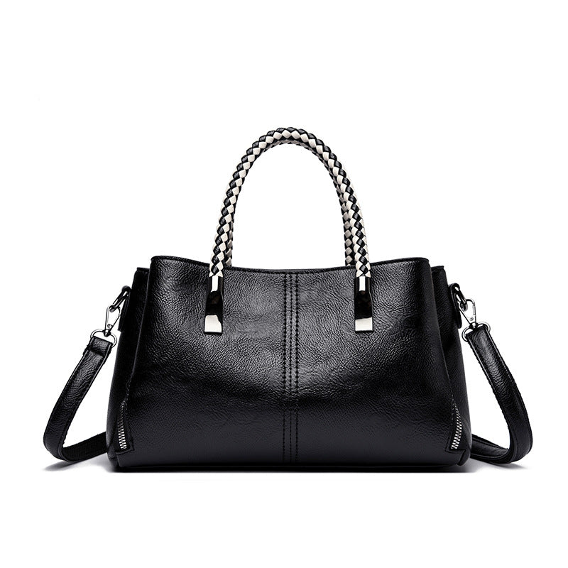 Braided Handle Multiway Women’s Handbag