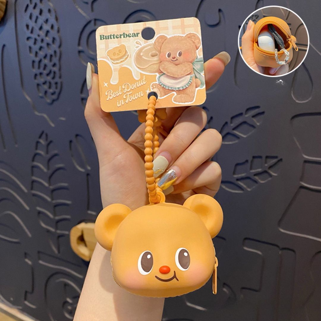 Chubby Bear Charm Keychain