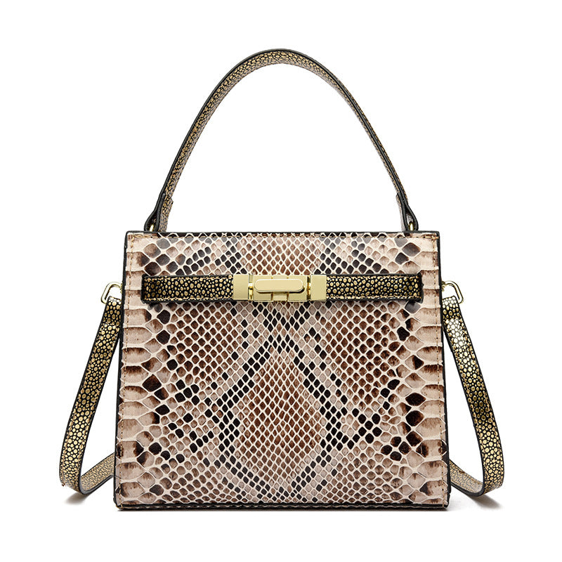 Serpentine Clasp Handbag