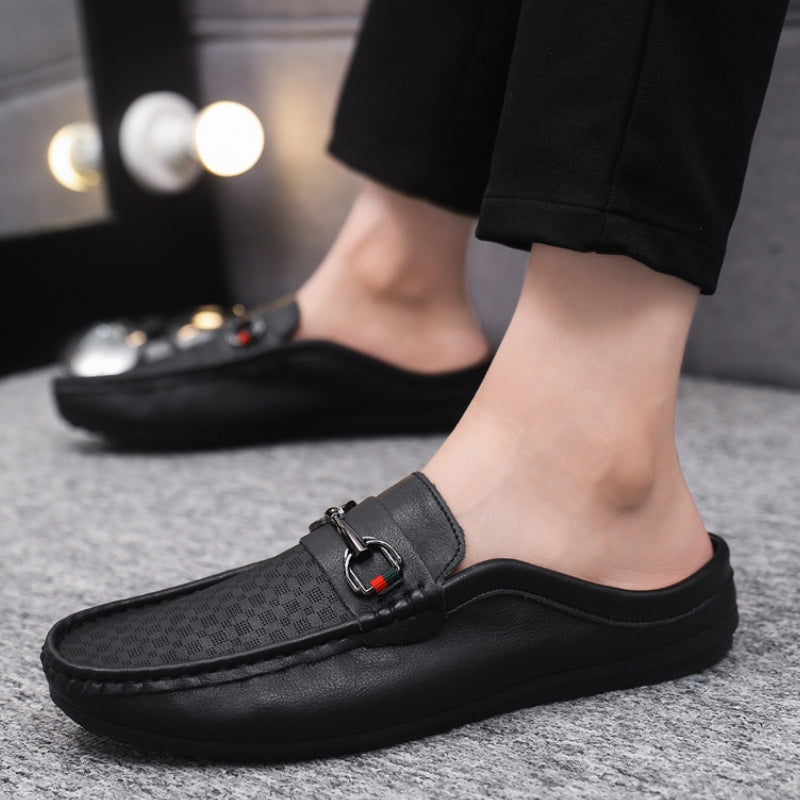 Men's Professional Patterned Mules Loafers