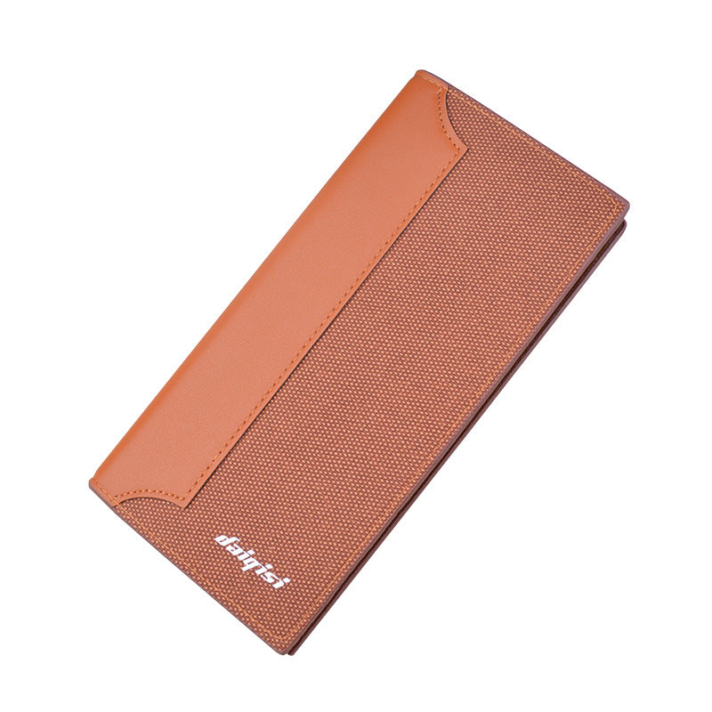 Vertical Style Fashion Stitched Men's  Wallet