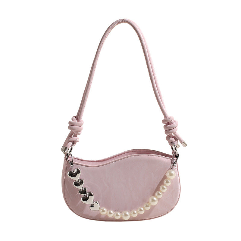 Versatile Solid Color Saddle Bag