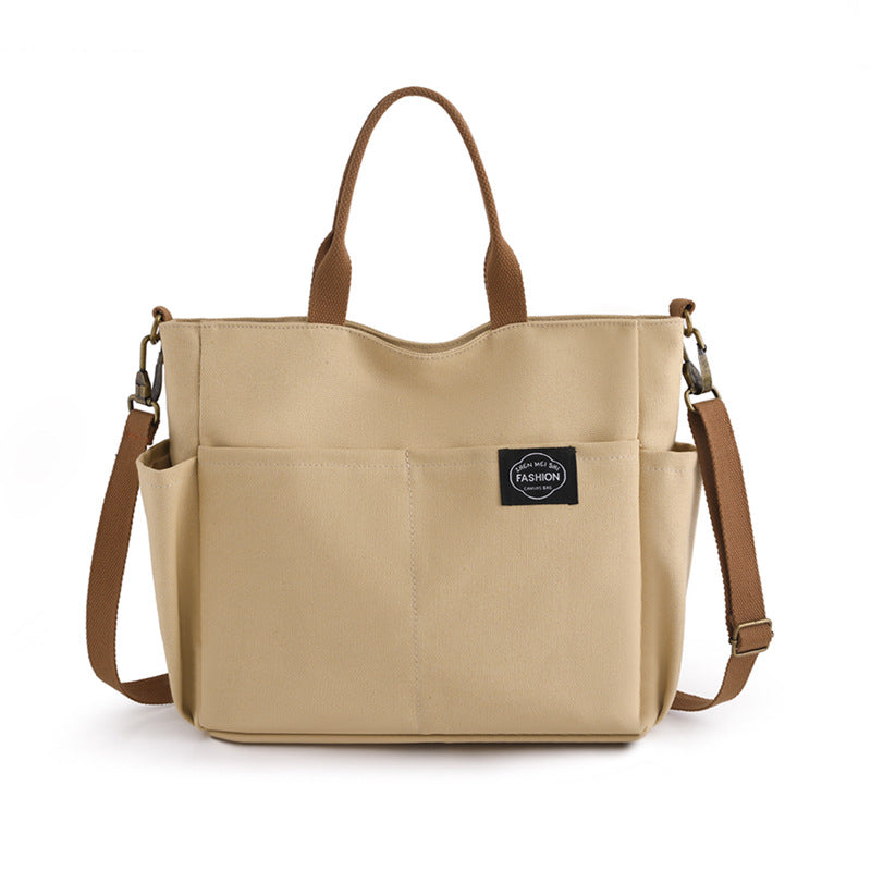 Mila Canvas Carryall Tote Bag