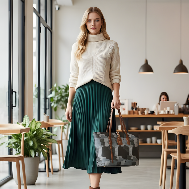 Graceful Arc Shoulder Bag