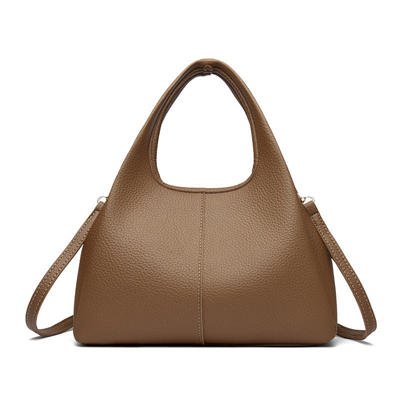 Elise Lychee Grain Cowhide Structured Handbag