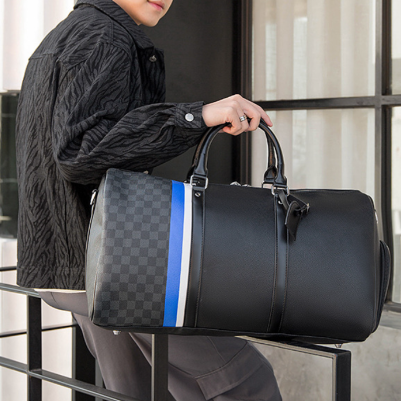 American Fashion PVC Duffle Bag with Shoe Compartment