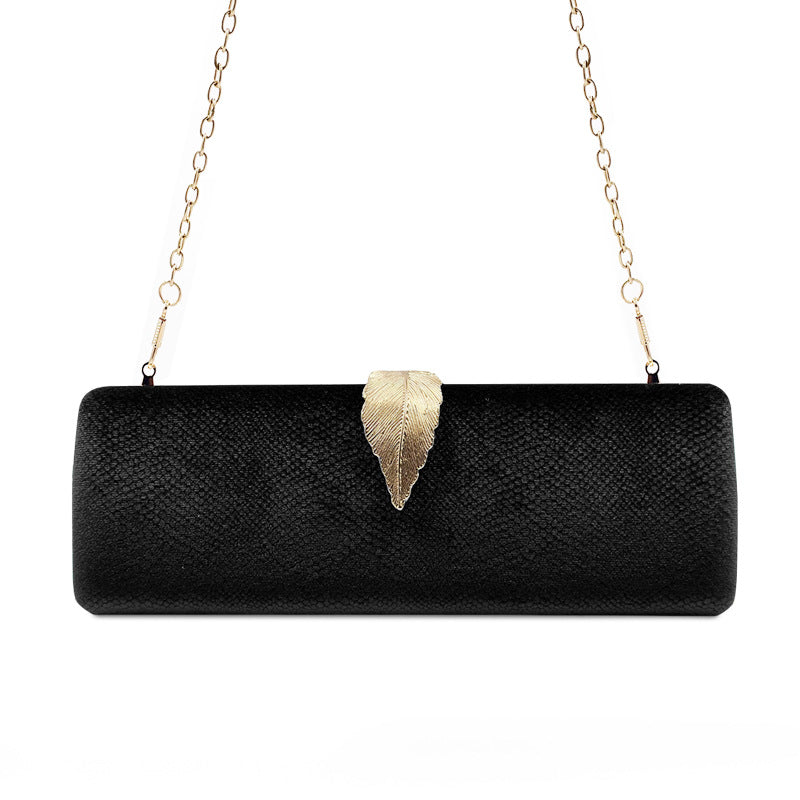 Gala New Leaf Velvet Clutch