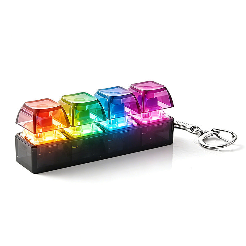 Rainbow Pop Stress Keychain