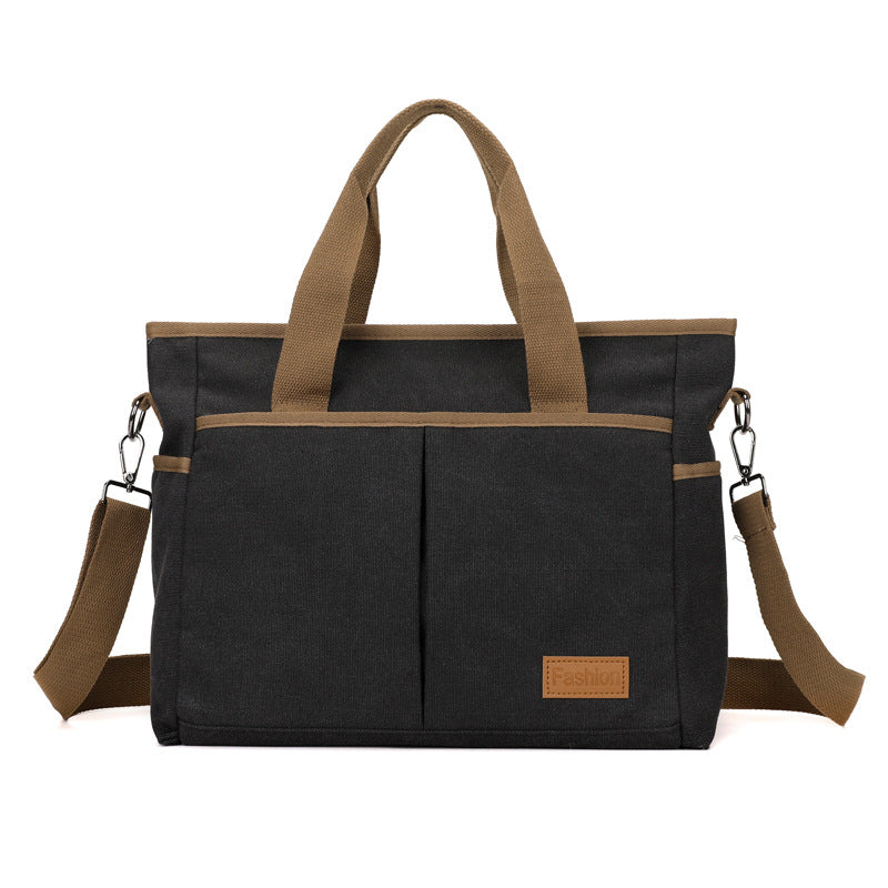 Canvas Solid Color Fashion Tote Bag