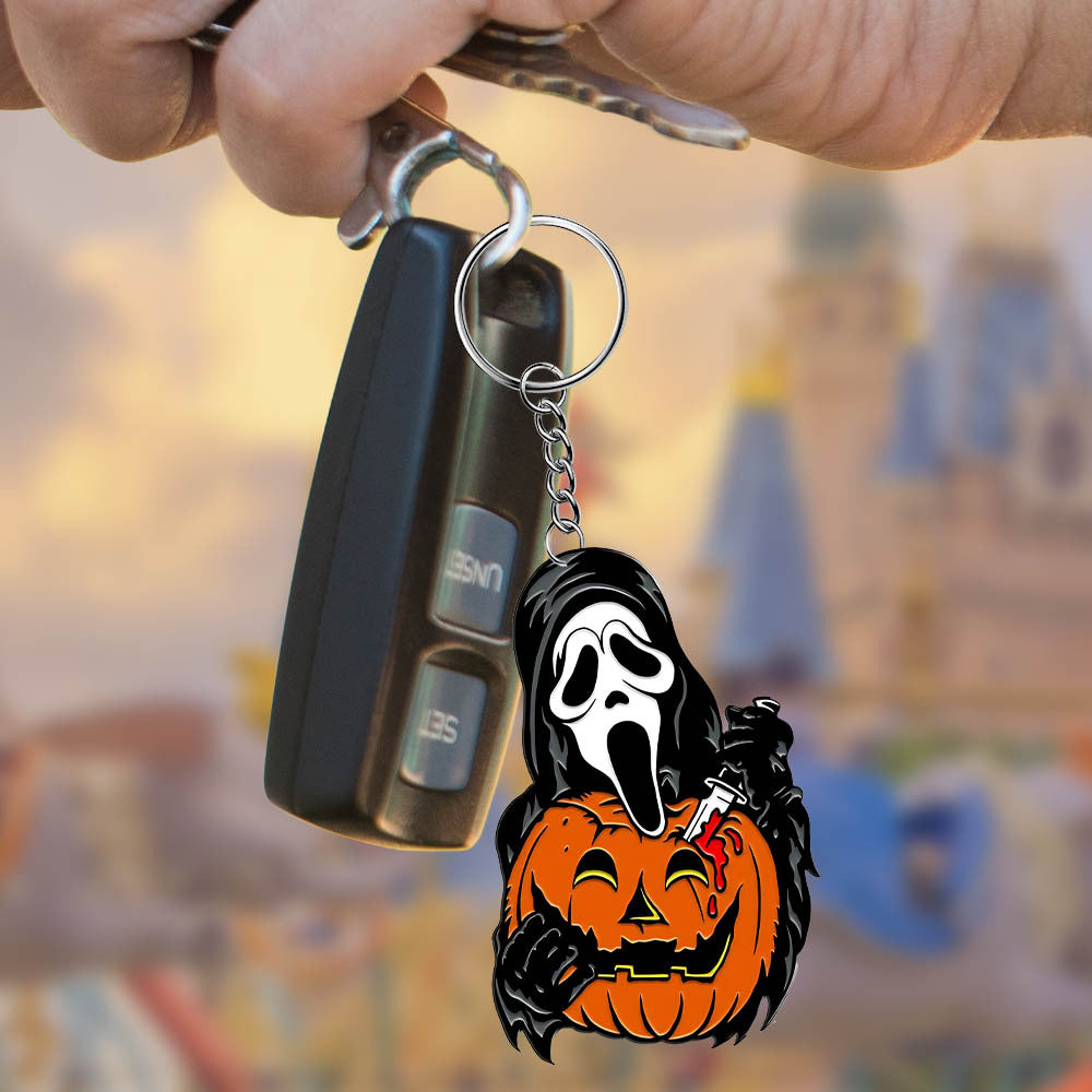 Halloween Horror Pumpkin Keychain
