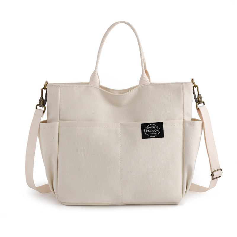 Mila Canvas Carryall Tote Bag