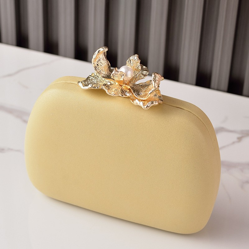 Luxe Floral Pearl Clutch Bag