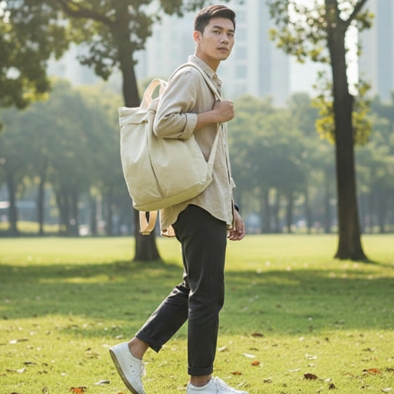 Wind Canvas Literary Fashion Backpack