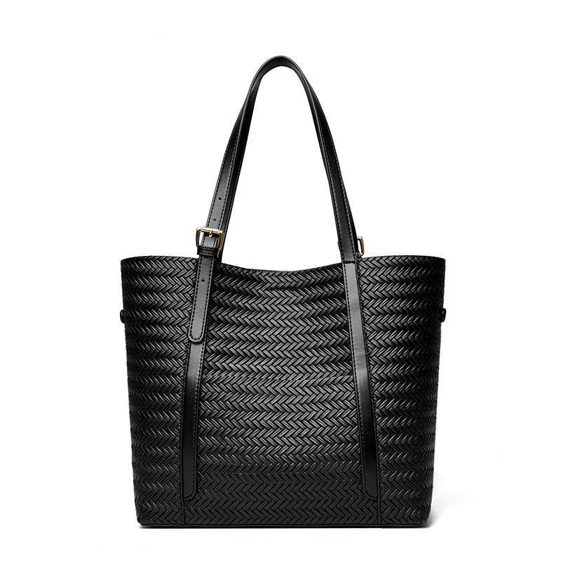 Woven Texture Classic Tote Bag