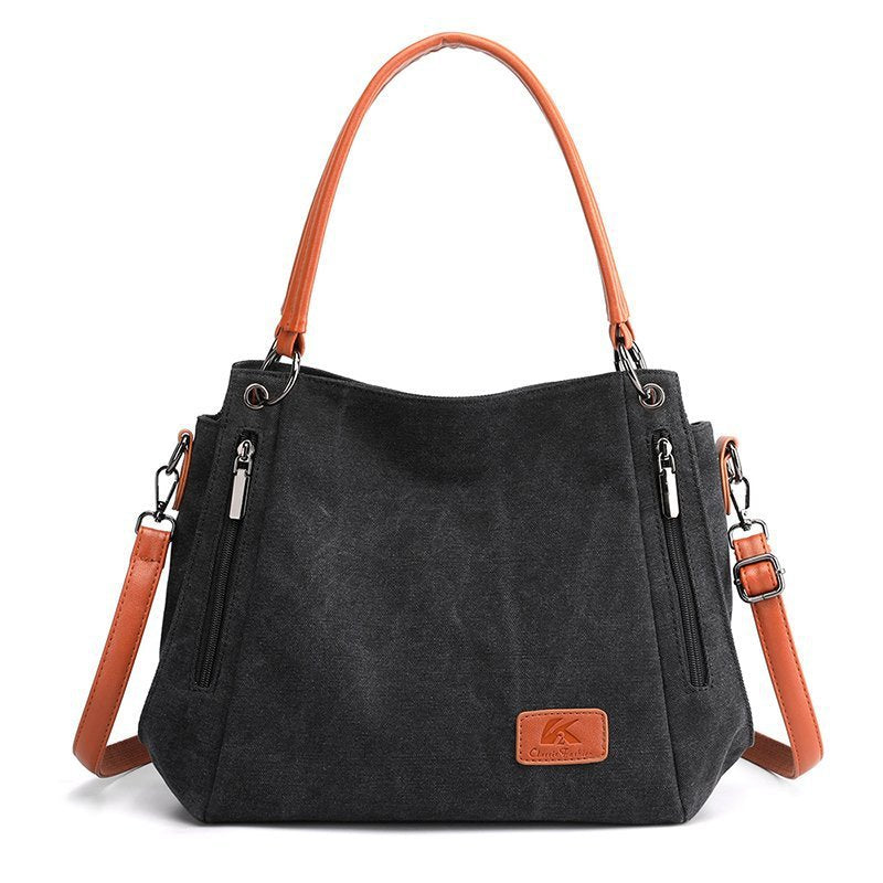 Casual Chic Canvas Shoulder Bag