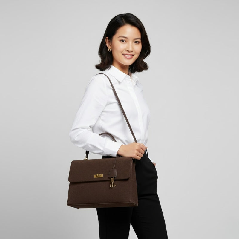 Frosted Suede Large Capacity Messenger Shoulder Bag