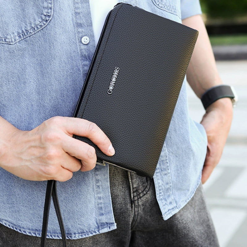 Men’s Anti Theft Biometric Fingerprint Lock Leather Wallet