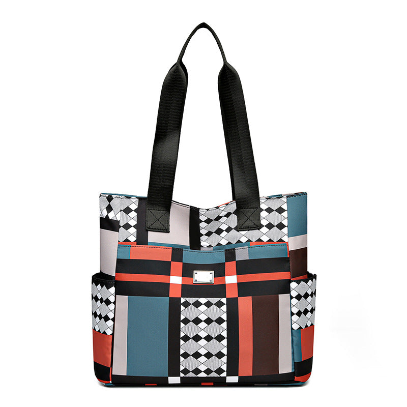 Luxe Contrast Tote Bag