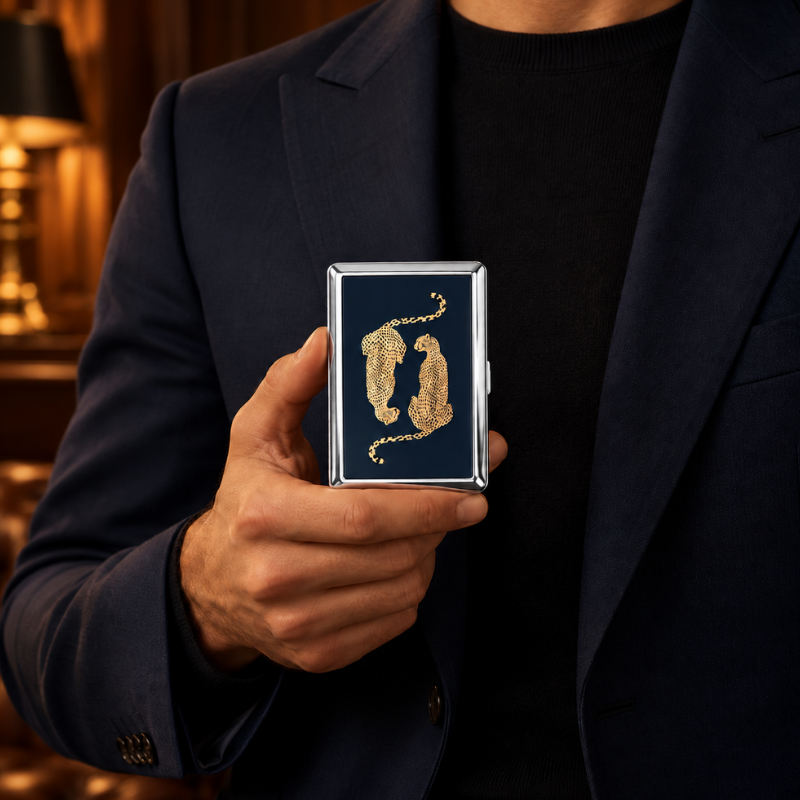 RetroVault Multifunctional Metal Card Holder Case
