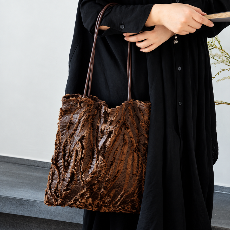 Fur Print Women’s Shoulder Bag