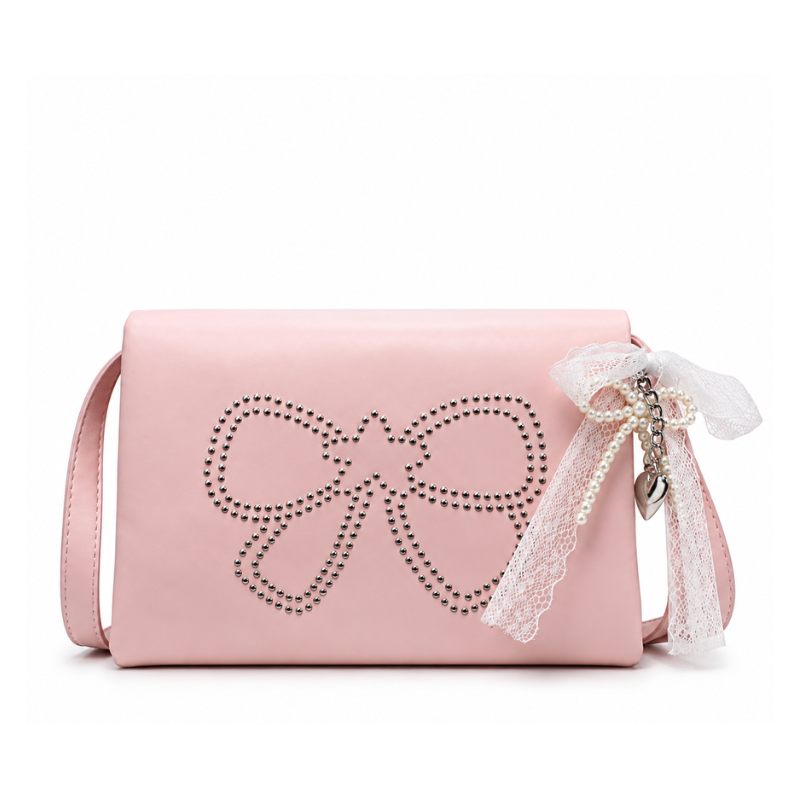 Studded Edge Women’s Square Shoulder Bag