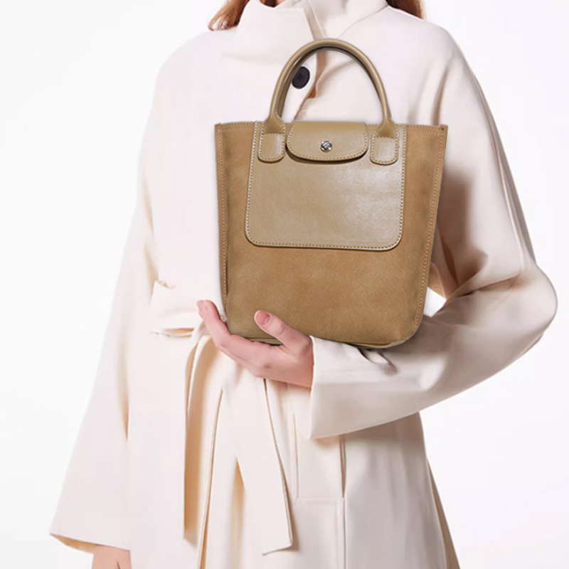 Retro Frosted Crescent Shoulder Bag