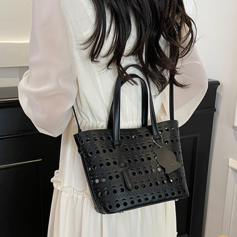 Luxe Cutwork Tote Bag