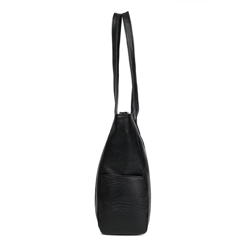 Soft Leather Texture Large Casual Tote Bag
