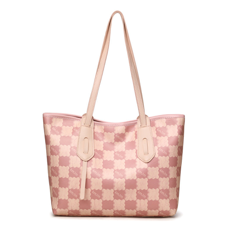 Sienna Grid Tote Bag