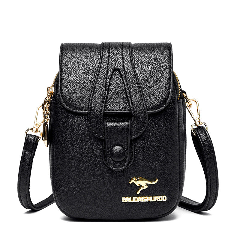 PU Leather Solid Color Mini Crossbody Bag