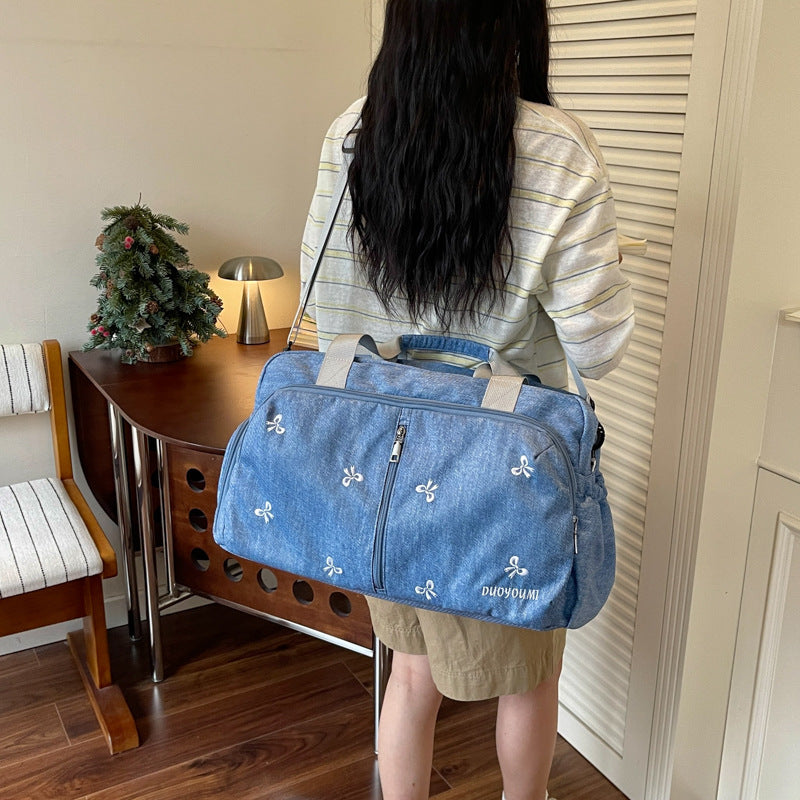 Maribel Women’s Denim Weekender Duffel Bag