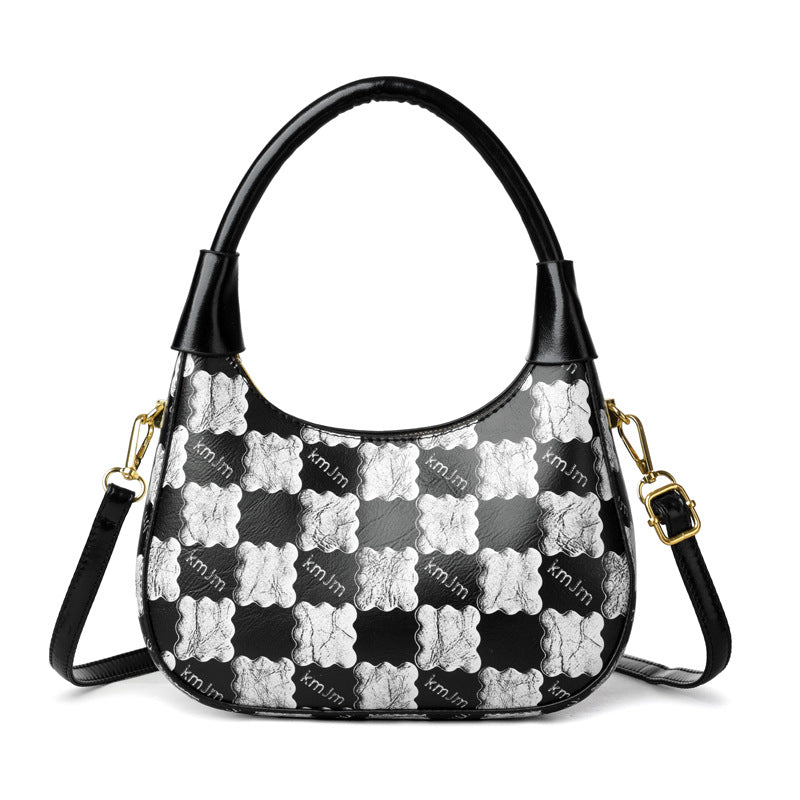 Midnight Gala Crescent Shoulder Bag