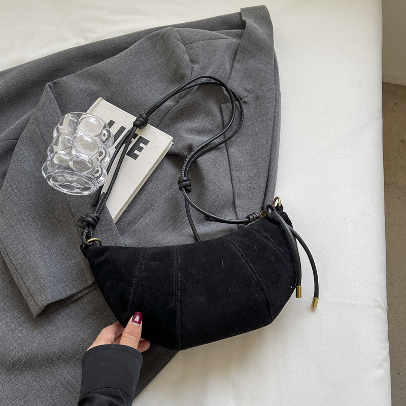 Croissant Chic Crossbody Bag