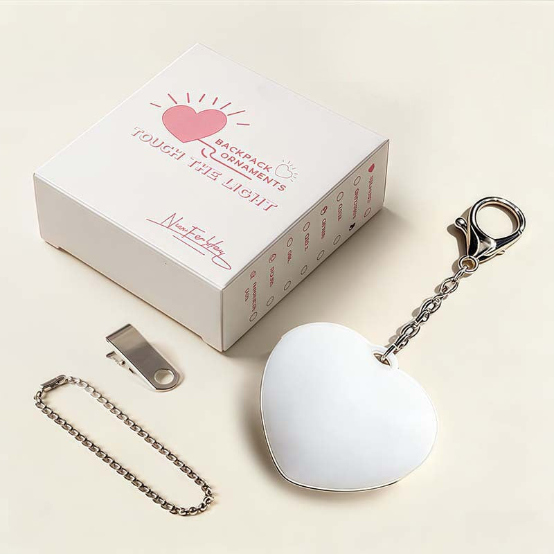 Heart LED Bag Charm Light