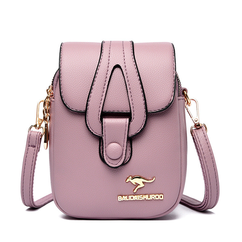 PU Leather Solid Color Mini Crossbody Bag