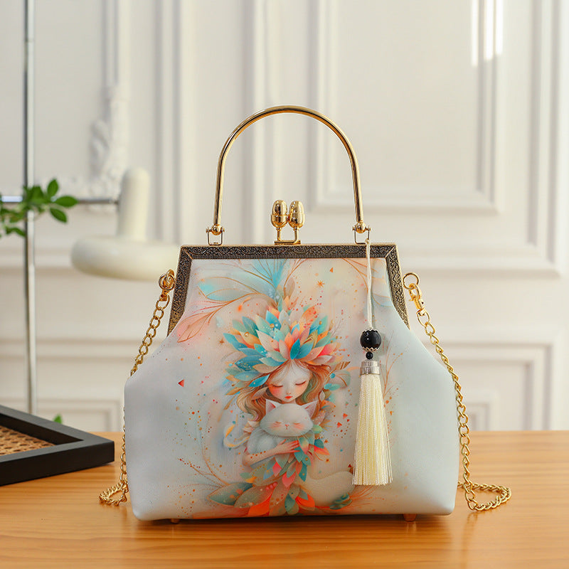 Ethereal Blossom Clutch Bag