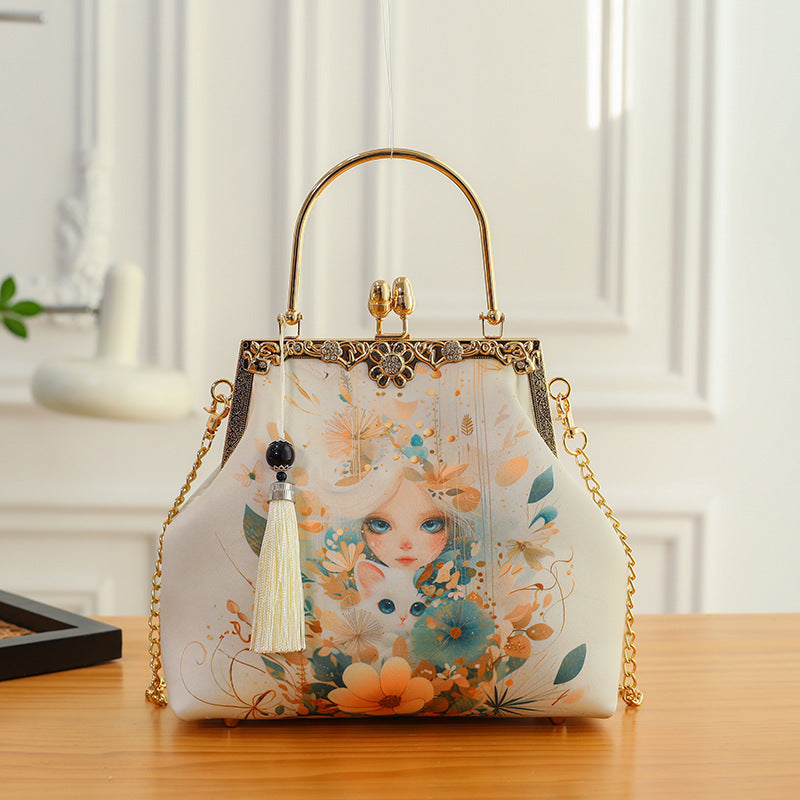 Ethereal Blossom Clutch Bag